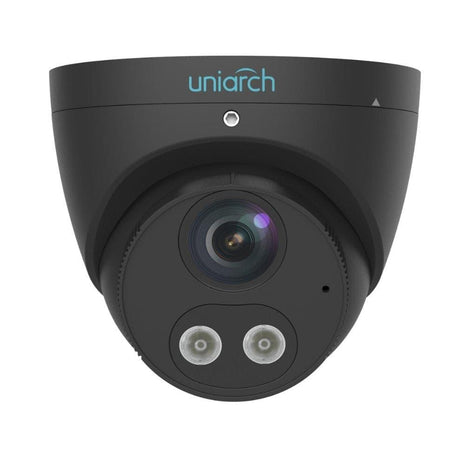 Uniarch 5MP HD Intelligent Light and Audible Warning Fixed Eyeball Network Camera BLACK - CCTV Guru