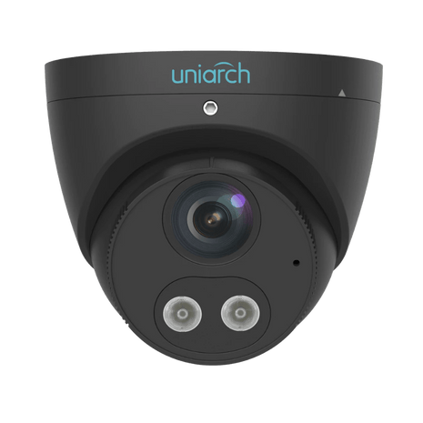 Uniarch 8MP HD Intelligent Light and Audible Warning Fixed Eyeball Network Camera BLACK - CCTV Guru
