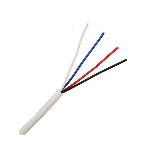 Electra Cables 4-core 7/0.20 white security cable, 100m roll