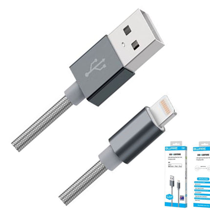 8Ware Premium 1m Apple Certified USB Lightning Data Sync Fast Charging Cable for iPhone X XS XR Max 8 7 6 iPad Air Mini iPod Retail Pack - CCTV Guru