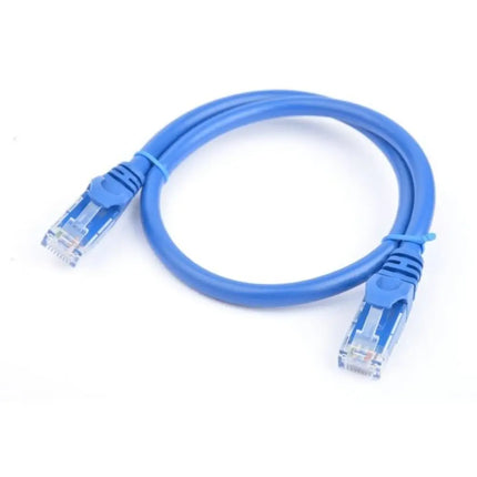 8ware 0.5-meter blue CAT6A network patch lead with snagless RJ45 connectors.