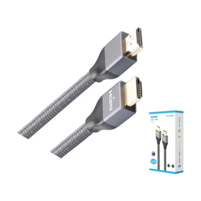 8ware 1-meter Premium HDMI 2.0 cable supporting UHD 4K 60Hz HDR with Ethernet and ARC.