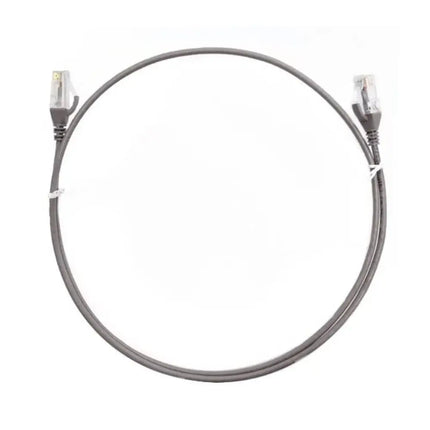 8ware 20-meter grey ultra-thin slim CAT6 network patch cord with snagless RJ45 connectors.