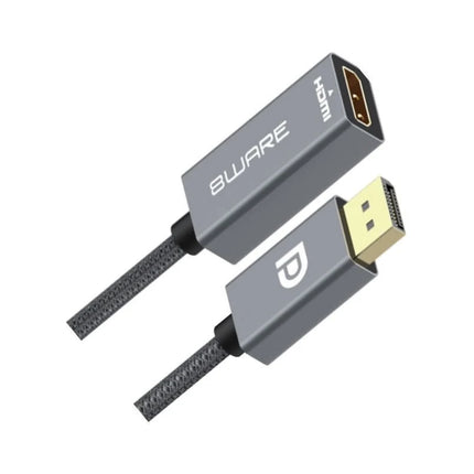 8ware 2-meter DisplayPort DP male to HDMI female 1080p adapter converter cable gold-plated.