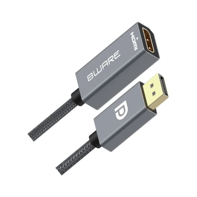 8ware 2-meter DisplayPort DP male to HDMI female 1080p adapter converter cable gold-plated.