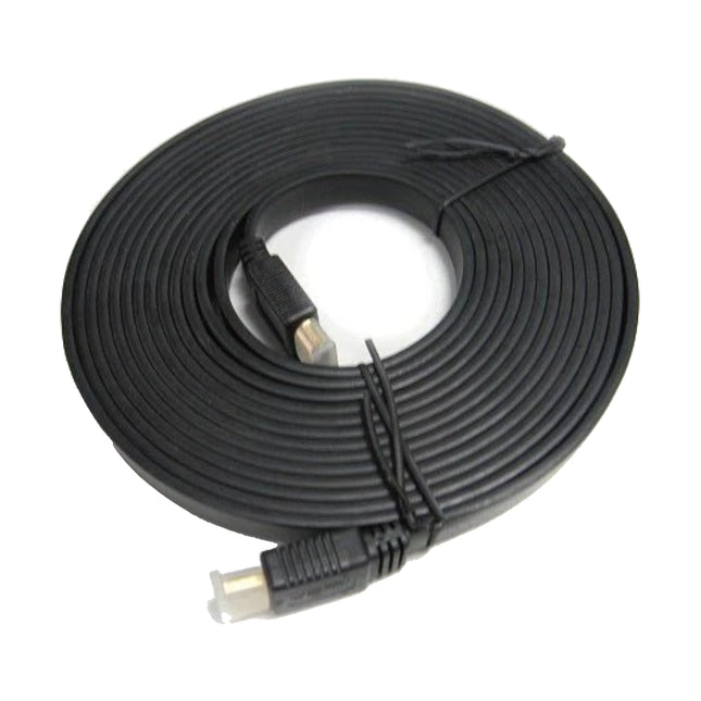 8ware 2-meter flat HDMI 1.4 cable male to male supporting Full HD 1080p 3D video and Ethernet.
