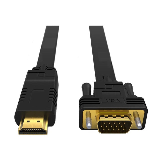 8ware 2-meter HDMI to VGA adapter converter cable male to male for monitor and projector display.