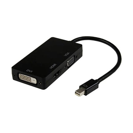 8ware 3-in-1 Mini DisplayPort Thunderbolt to HDMI DVI and VGA multi-port hub adapter.