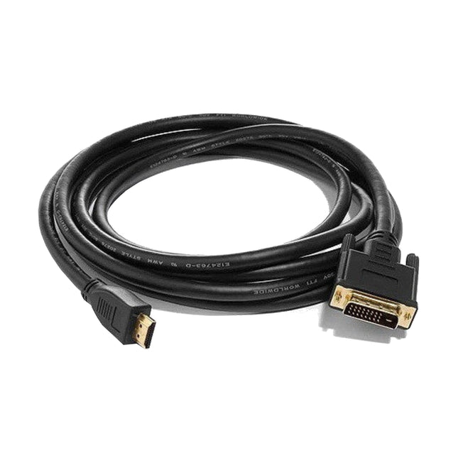 8ware 3-meter HDMI to DVI-D adapter converter cable male to male for PC monitor and TV display.