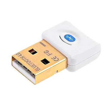 8Ware BD-400 Bluetooth 4.0 Mini USB Adapter front view showcasing ultra-compact design.