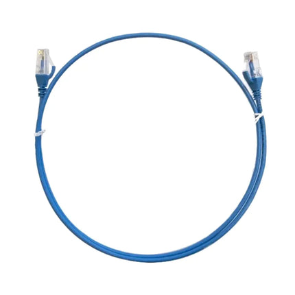 8ware 15-meter blue ultra-thin slim CAT6 network patch cable with snagless RJ45 connectors.