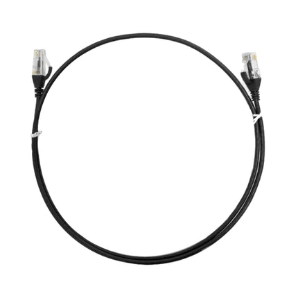 8ware 20-meter black ultra-thin slim CAT6 network patch cord with snagless RJ45 connectors.