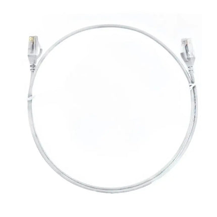 8ware 5-meter white ultra-thin slim CAT6 network patch cord with snagless RJ45 connectors.
