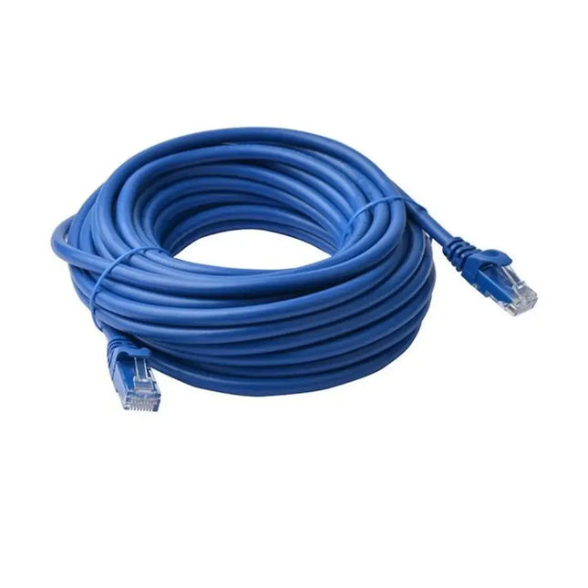 8ware 20-meter blue CAT6A UTP high-speed network patch lead with molded snagless RJ45 connectors.