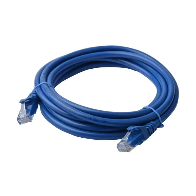 8ware 30-meter blue CAT6A UTP 10GbE network patch lead cord with molded snagless RJ45 connectors.