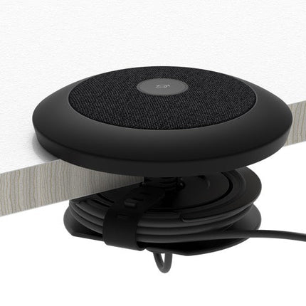 Logitech Rally Mic Table Mount Table Thickness: 0.75 - 2.0 in (20 - 50 mm) Grommet Hole Diameter: 1.0 - 2.5 in (25 - 65mm) - CCTV Guru