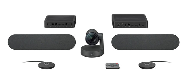 Logitech Rally Plus Ultra - HD ConferenceCam Kit, Includes Rally Camera, 2x Mic, 2x Speaker, Display Hub & Mic Hub - 960 - 001274 - CCTV Guru