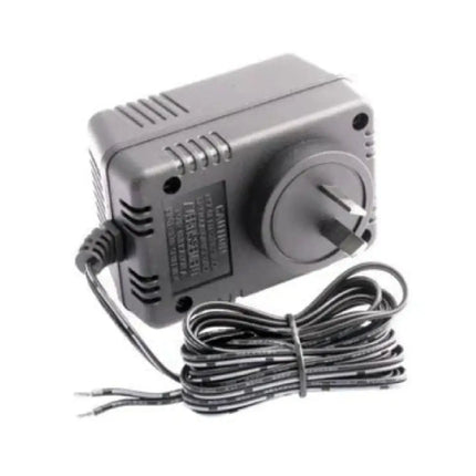 Heavy duty AC24V 1A unregulated alternating current power supply adapter plug pack for commercial security equipment and CCTV setups.
