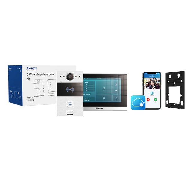 Akuvox 2-Wire Intercom Kit R20A-2/C313W-2