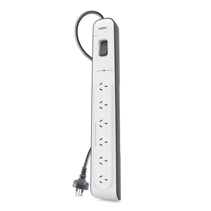 Belkin BSV603 6-Outlet 2-Meter Surge Protection Strip,Complete Three-line AC protection, Protects Against Spikes And Fluctuations, CEW $30,000,2YR - CCTV Guru