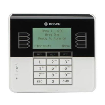 Bosch B930 G-Series black ATM-style 5-line alphanumeric LCD alarm keypad for B9512G panels, Australia