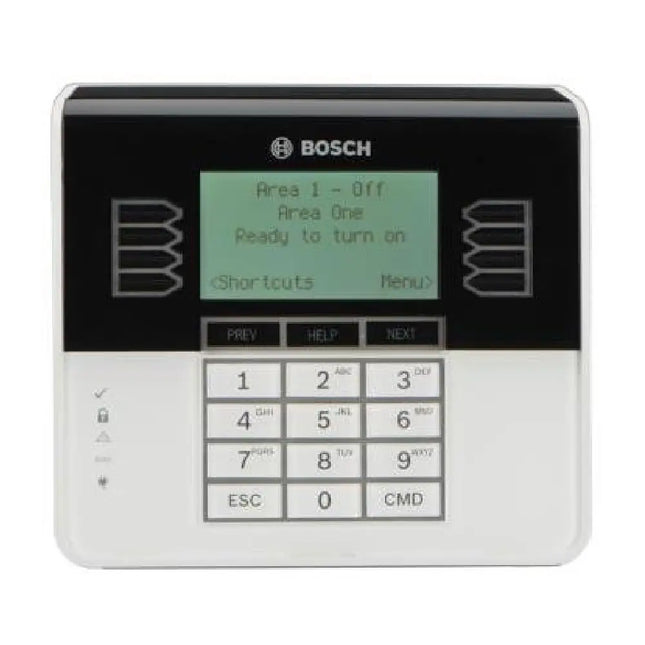 Bosch B930 G-Series black ATM-style 5-line alphanumeric LCD alarm keypad for B9512G panels, Australia