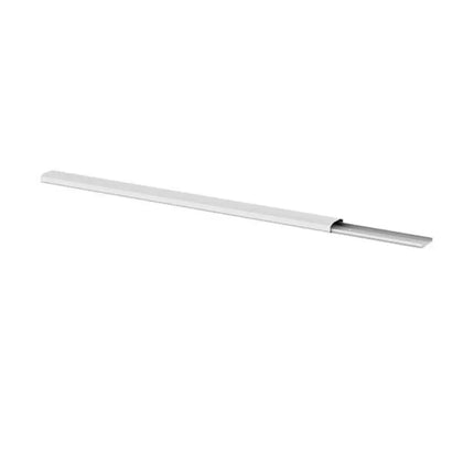 Brateck white PVC plastic cable cover, 750mm long surface mount cord concealer channel for home theater and office wall wiring.