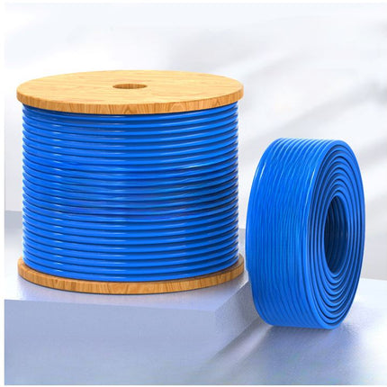 8Ware 350m CAT6A Ethernet LAN Cable Roll Blue Bare Copper Twisted Core PVC Jacket >305m