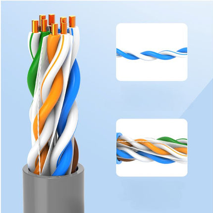 8Ware 350m CAT6A Ethernet LAN Cable Roll Blue Bare Copper Twisted Core PVC Jacket >305m