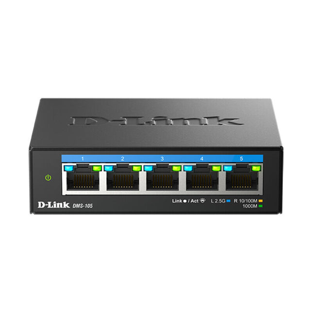 D-Link DMS-105 5-Port 2.5GbE Multi-Gigabit Desktop Switch