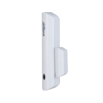 Compact white Dahua wireless door alarm sensor ARD323-W2(S) isolated on a white background.