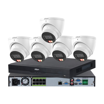 Dahua AcuPick Full Colour CCTV Kit: 2 x 8MP (4K) Cameras with One-way Audio &amp; 8 Channel NVR