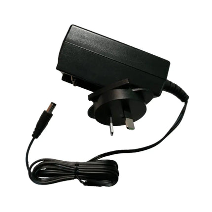 Genuine black Dahua DH-12V(5A) switching power supply adapter with 240V power cord.  