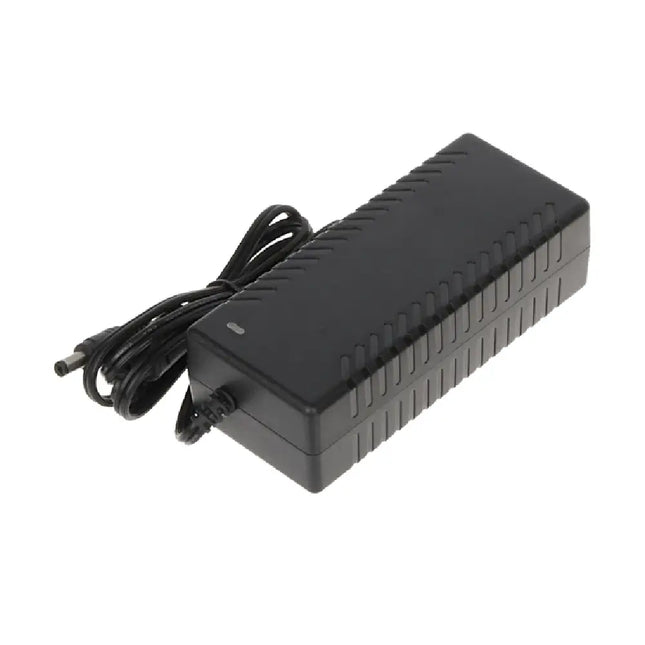 Genuine black Dahua DH-48V 48V 1.5A DC power supply adapter block for PoE network video recorders.