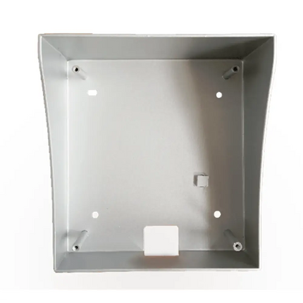 Dahua DH-AC-VTOB108 protective silver-finish aluminium surface-mounted back box for VTO2000A and VTO2000A-2 villa door stations.