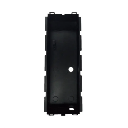 Dahua DH-AC-VTOB119 black powder-coated SPCC steel flush-mounted back box for apartment outdoor stations.