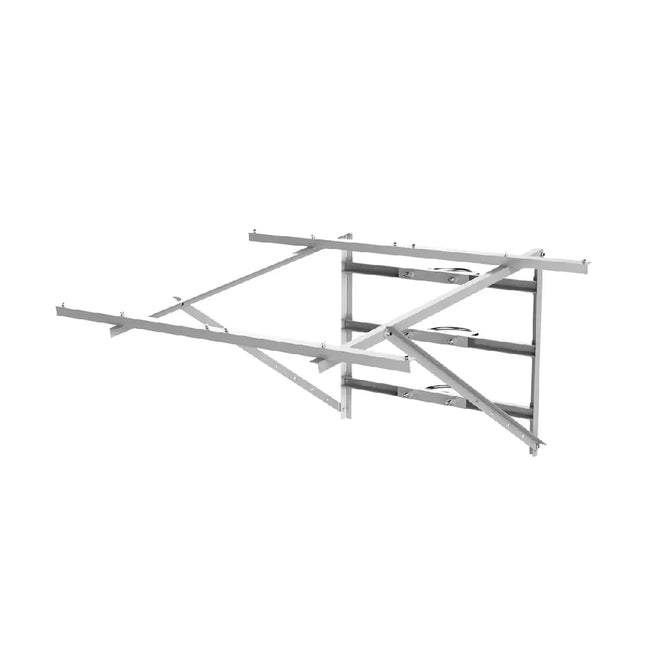 Dahua DH-PFM376-G heavy-duty galvanized steel pole mount bracket designed to carry up to two 275W solar panels.