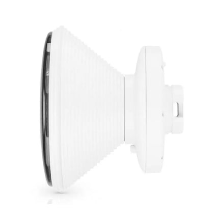 Front view of the Ubiquiti IsoStation 5AC high-performance outdoor wireless bridge designed for noise-crowded environments.