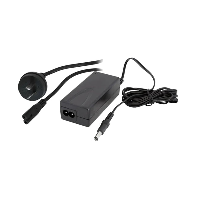 Black HiLook HA-ALARM-POWER 15V 4A security alarm system power supply unit with included mains power cord.