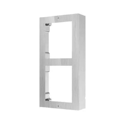 Front view of the Hikvision DS-KABD8003-RS1 intercom rain cover for 1-module surface mount.