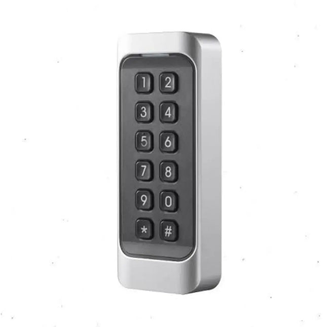 Hikvision DS-K1107AMK wall-mounted Mifare access control card reader and 12-key numeric keypad in black