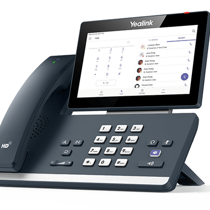 Yealink MP58 Microsoft Teams Android 9.0 Phone, 7' Colour Touch Screen, HD Audio, Dual Gig Ports, Built in Bluetooth and WiFi, Wireless Handset