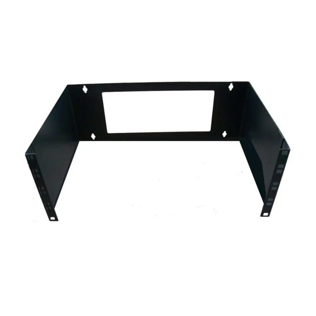 LDR 6U open frame wall mount network rack frame measuring 500mm by 300mm in a durable black metal construction.