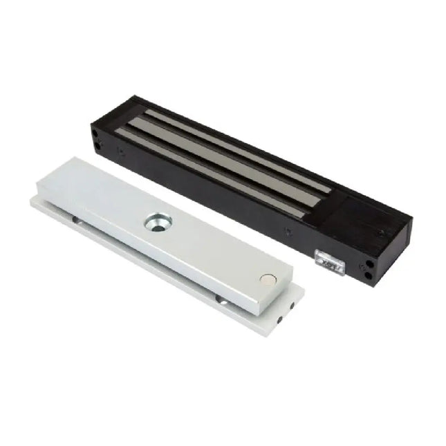 LOX EM3500BLK black anodised single door monitored magnetic lock with 280kg holding force