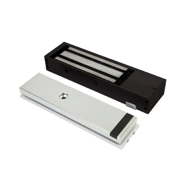 LOX EM5700MBLK Matte Black Monitored Magnetic Lock with 600kg holding force.