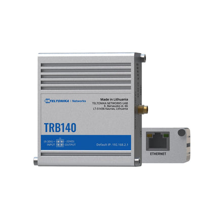 Teltonika TRB140 Industrial Rugged LTE Gateway, 4G/LTE (Cat 4), Compatible with Industrial DNP3 & Modbus Communication Protocols, PSU included