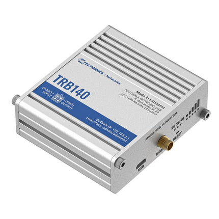 Teltonika TRB140 Industrial Rugged LTE Gateway, 4G/LTE (Cat 4), Compatible with Industrial DNP3 & Modbus Communication Protocols, PSU included