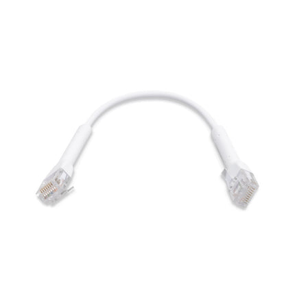 UniFi Patch Cable .22m White, Both End Bendable to 90 Degree, RJ45 Ethernet Cable, Cat6, Ultra-Thin 3mm Diameter U-Cable-Patch-RJ45