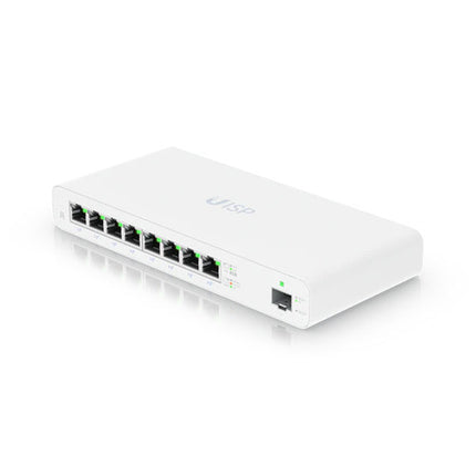 Ubiquiti UISP Router, Cloud Managed 8 GbE Port Router, 27V Passive PoE, 1 * 1Gbps SFP, Built in Traffic Shaping, 110W PoE Availability, UISP-R