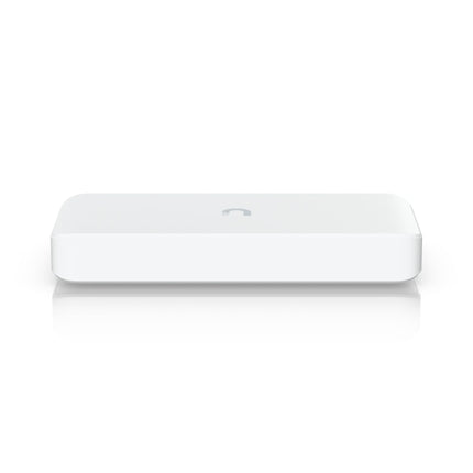 White electronic device on a white background